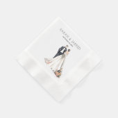 水彩ニューレ結婚イズ 縁ありカクテルナプキン (角)