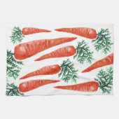 水彩ニンジン収集 キッチンタオル (横)