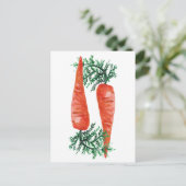 水彩ニンジン ポストカード (スタンド正面)