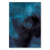 水彩ネイビーブルームーディーズバラ結婚金ゴールド テーブルナンバー (裏面)