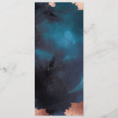 水彩ネイビーブルームーディーズバラ結婚金ゴールド メニュー (裏面)