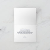 水彩ネイビーボホフローラサンキューカード カード (内部)