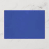 水彩ネイビー葉 ブライダルシャワー ギフト レジストリー エンクロージャーカード (裏面)