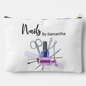 水彩ネイルサロンマニキュア爪、 ネイルポーランド アクセサリーポーチ (裏面)