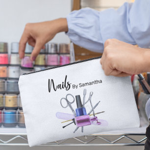 水彩ネイルサロンマニキュア爪、 ネイルポーランド アクセサリーポーチ