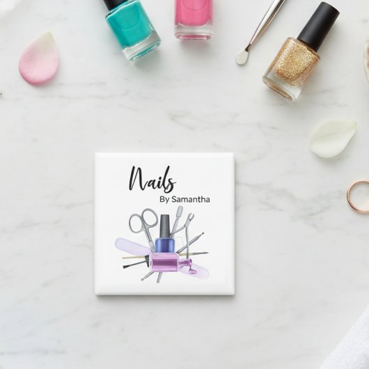 水彩ネイルサロンマニキュア爪、 ネイルポーランド マグネット