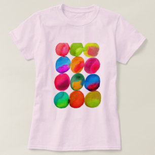 水彩ネオンスポッポップ・アートのト芸術 Tシャツ