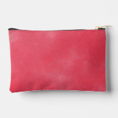 水彩ネオン鮮やかなピンク色の模様 アクセサリーポーチ (裏面)