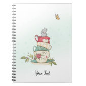 水彩ネズミカスタム緑 ノートブック (正面)