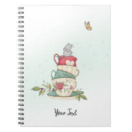 水彩ネズミカスタム緑 ノートブック