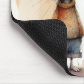 水彩ネズミ マウスパッド (コーナー)