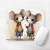 水彩ネズミ マウスパッド (マウス)