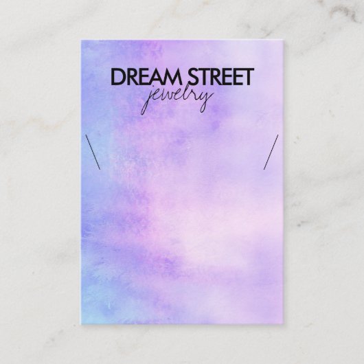 水彩ネックレス表示カード 名刺 (正面)