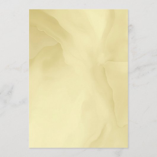 水彩ノエル金ゴールドと雪結婚のメニュー メニュー (裏面)