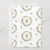 水彩ノートパソコン |バーチャルベビーシャワー招待状 (裏面)