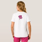 水彩ハイビスカスガールズティー Tシャツ (裏面フル)