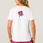 水彩ハイビスカスガールズティー Tシャツ (裏面)