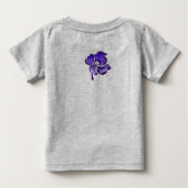 水彩ハイビスカストダンダーティー ベビーTシャツ (裏面)