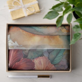 水彩ハイビスカストロピカルゴシックスカルデクページ 薄葉紙 (ギフト)