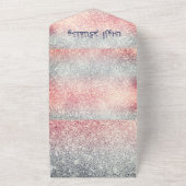 水彩ハイビスカスニカワリマイスラム結婚ズ オールインワン招待状 (外側)