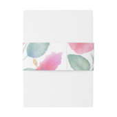 水彩ハイビスカスマウイ結婚ズ 招待状ベリーバンド (裏面例)