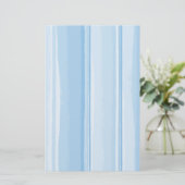 水彩ハイビスカス調ストライプの整 便箋 (スタンド正面)