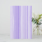 水彩ハイビスカス調ストライプの整 便箋 (スタンド正面)