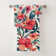 水彩ハイビスカス