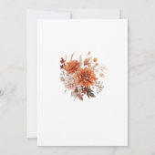 水彩ハイランド牛の赤ちゃんシャワー 招待状 (裏面)