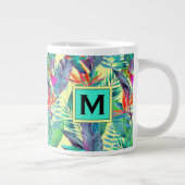 水彩ハチドリ|イニシャル ジャンボコーヒーマグカップ (右)