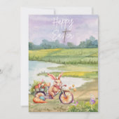 水彩ハッピーイースターカード シーズンカード (正面)