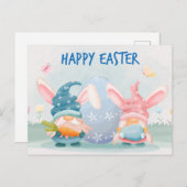 水彩ハッピーイースター格言 ポストカード (正面/裏面)