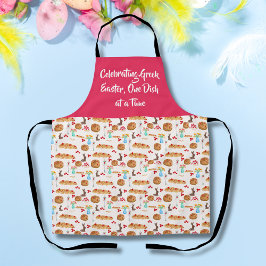 水彩ハッピーイースター陶暦パン招待状 エプロン