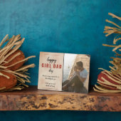 水彩ハッピーガールパパ父の日フォトプラ フォトプラーク (側面)