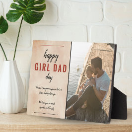 水彩ハッピーガールパパ父の日フォトプラ フォトプラーク