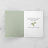 水彩ハッピーセントパトリックのデイシャムロックフローラ カード (内部)