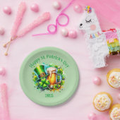 水彩ハッピーセントパトリックの日パーティーアクセサリー ペーパープレート (パーティー)