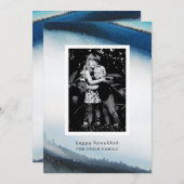 水彩ハッピーハヌッカカード シーズンカード (正面/裏面)