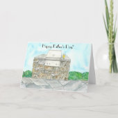 水彩ハッピーファーザーの日バーB-Q カード (正面)