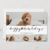 水彩ハッピーホリデイ4フォトペットコラージュ シーズンカード (正面)