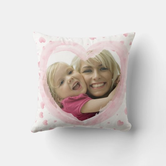 水彩ハッピーマザーの日のフォトフレーム クッション (裏面)