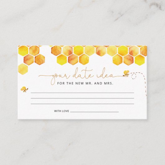 水彩ハニカム日付夜アイディア\日付jar エンクロージャーカード (正面)