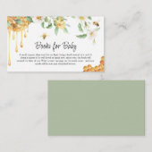 水彩ハニービー赤ちゃんシャワーベビー エンクロージャーカード (正面/裏面)