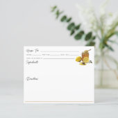 水彩ハニーレモンレシピカード (スタンド正面)