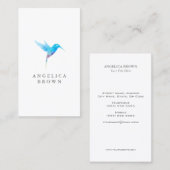 水彩ハミングバード名刺 名刺 (正面/裏面)