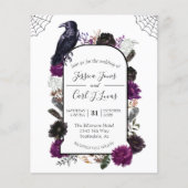 水彩ハロウィンエレガントフローラボホパープル (正面)