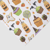 水彩ハロウィンカップケーキとスイーツ 薄葉紙 (詳細)