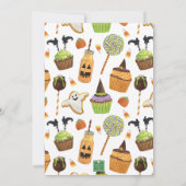 水彩ハロウィンクッキー&スイーツパーティー 招待状 (裏面)