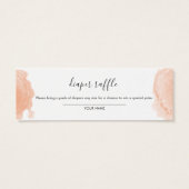 水彩ハロウィンベビーシャワーオムツラッフル (裏面)