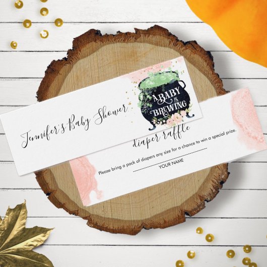 水彩ハロウィンベビーシャワーオムツラッフル